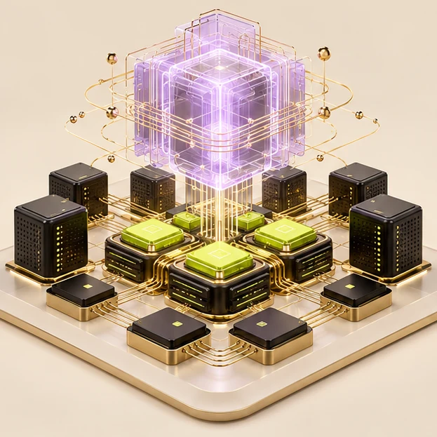Concept illustration for AI + VPS